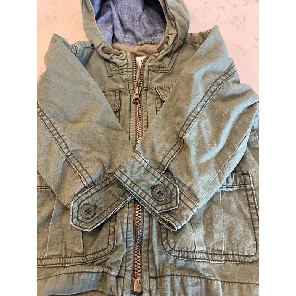 18-24M Girls Old Navy Olive Green Utility Jacket
